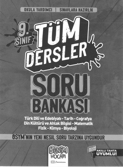 TÜM DERSLER SORU BANKASI Vega Efsanesi