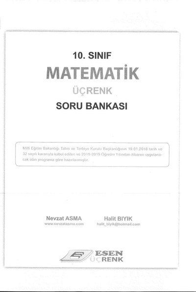 MATEMATİK ÜÇRENK SORU BANKASI Vega Efsanesi