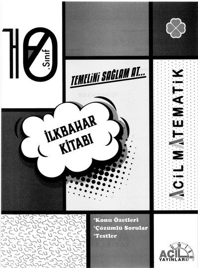 İLKBAHAR KİTABI ACİL MATEMATİK KONU ÖZETLERİ Vega Efsanesi