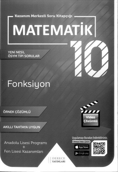 KAZANIM MERKEZLİ SORU KİTAPÇIĞI MATEMATİK FONKSİYON ÖRNEK ÇÖZÜMLÜ Vega Efsanesi