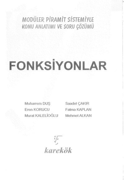 MODÜLER PİRAMİT SİSTEMİYLE FONKSİYONLAR KONU ANLATIMI VE SORU ÇÖZÜMÜ Vega Efsanesi