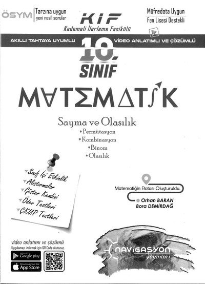 MATEMATİK SAYMA VE OLASILIK Vega Efsanesi