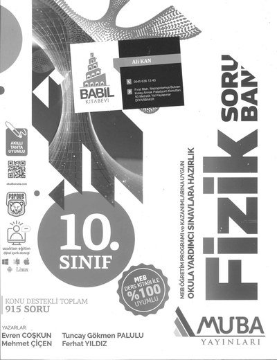 FİZİK SORU BANKASI OKULA YARDIMCI SINAVLARA HAZIRLIK