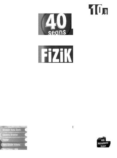 FİZİK 40 SEANS KONU ÖZETLİ
