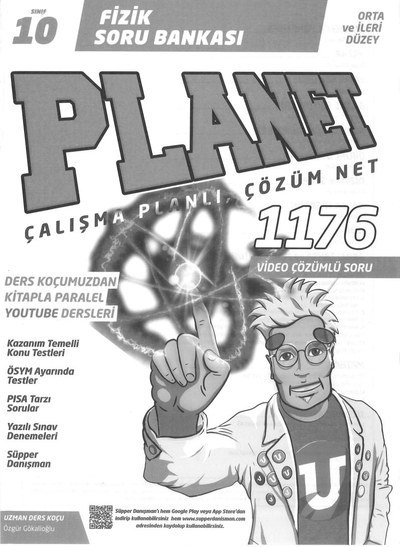 FİZİK SORU BANKASI PLANET ÇALIŞMA PLANLI ÇÖZÜM NET 1176 SORU Vega Efsanesi