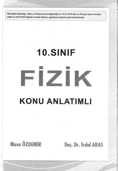 FİZİK KONU ANLATIMLI Vega Efsanesi