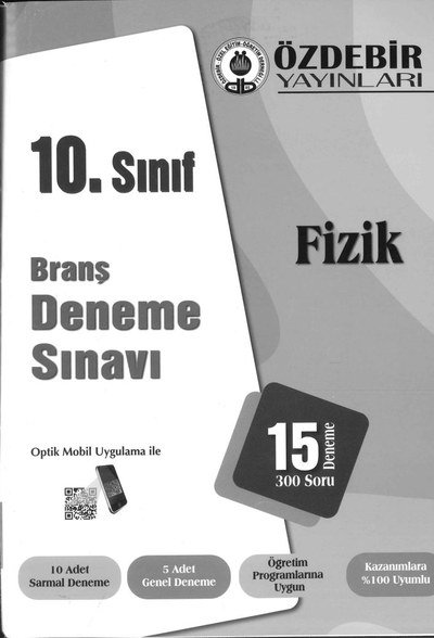 BRANŞ DENEME SINAVI FİZİK 15 DENEME 300 SORU Vega Efsanesi