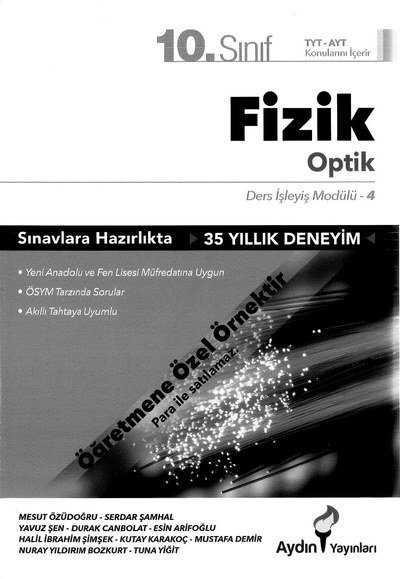 FİZİK OPTİK DERS İŞLEYİŞ MODÜLÜ Vega Efsanesi