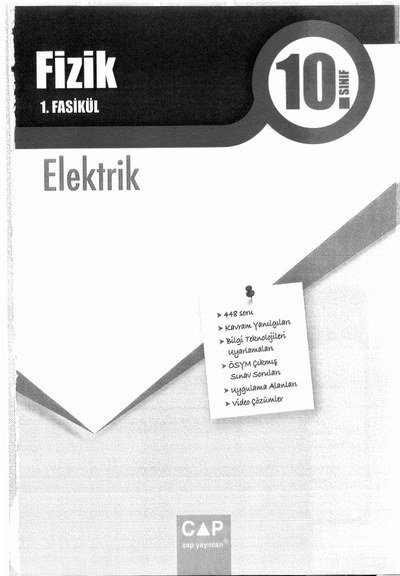 FİZİK 1. FASİKÜL ELEKTRİK