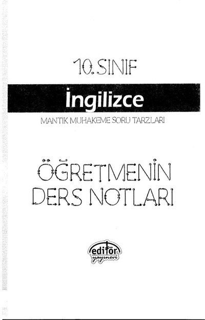 İNGİLİZCE MANTIK VE MUHAKEME SORU TARZLARI ÖĞRETMENİN DERS NOTLARI Vega Efsanesi