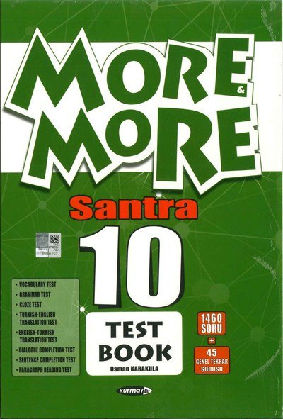 MORE MORE SANTRA 10 TEST BOOK Vega Efsanesi