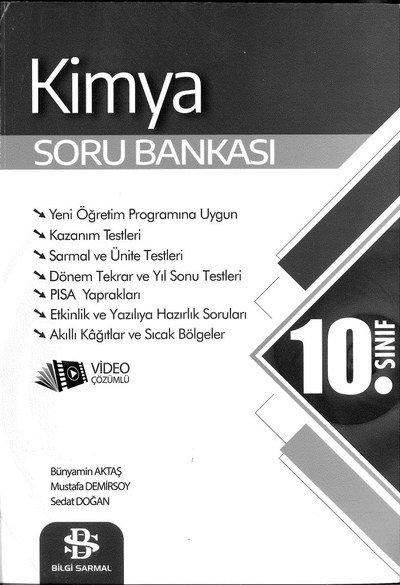 KİMYA SORU BANKASI