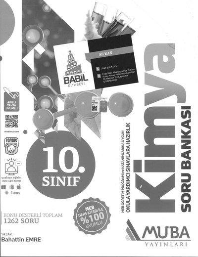 KONU DESTEKLİ TOPLAM 1262 SORU KİMYA Vega Efsanesi