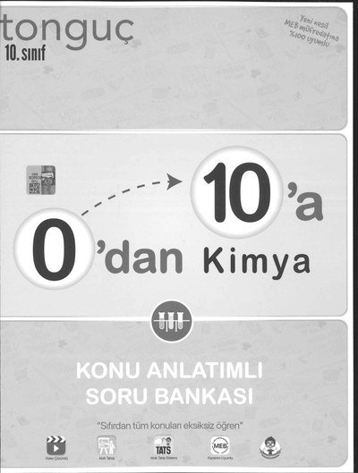 0'DAN 10'A KİMYA KONU ANLATIMLI SORU BANKASI Vega Efsanesi