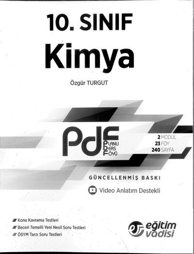 KİMYA PLANLI DERS FÖYÜ Vega Efsanesi