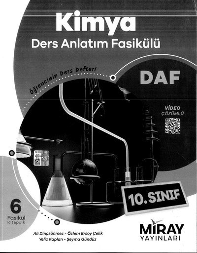 KİMYA DERS ANLATIM FASİKÜLÜ ÖĞRENCİNİN DERS DEFTERİ