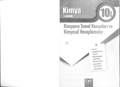 KİMYA 1. FASİKÜL KİMYANIN TEMEL KANUNLARI VE KİMYASAL HESAPLAMALAR Vega Efsanesi