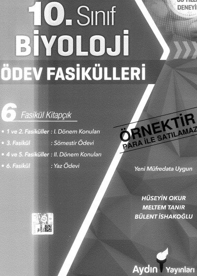 BİYOLOJİ ÖDEV FASİKÜLLERİ 6 FASİKÜL KİTAPÇIK Vega Efsanesi