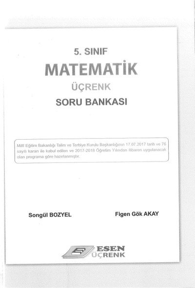 MATEMATİK ÜÇRENK SORU BANKASI Vega Efsanesi