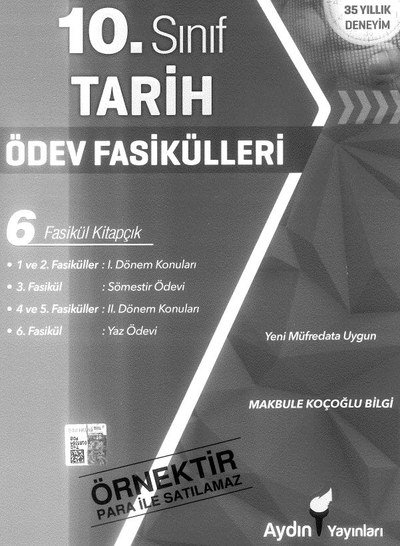 TARİH ÖDEV FASİKÜLLER 6 FASİKÜL KİTAPÇIK Vega Efsanesi
