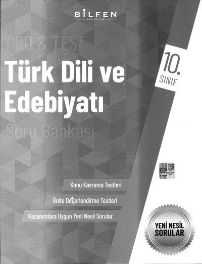 PRO & TEST TÜRK DİLİ VE EDEBİYATI SORU BANKASI