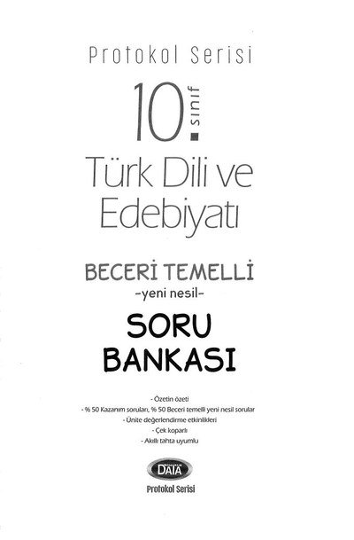 TÜRK DİLİ VE EDEBİYATI BECERİ TEMELLİ YENİ NESİL SORU BANKASI Vega Efsanesi