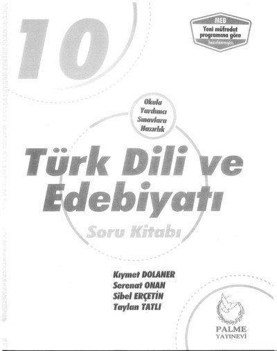 TÜRK DİLİ VE EDEBİYATI SORU KİTABI Vega Efsanesi