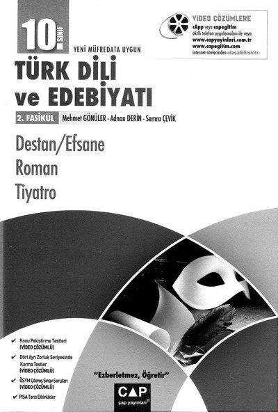 TÜRK DİLİ VE EDEBİYATI 2. FASİKÜL DESTAN/EFSANE ROMAN TİYATRO Vega Efsanesi