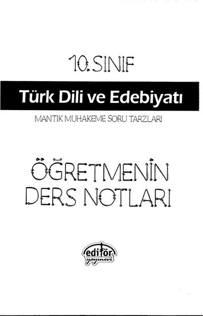 TÜRK DİLİ VE EDEBİYATI ÖĞRETMENİN DERS NOTLARI