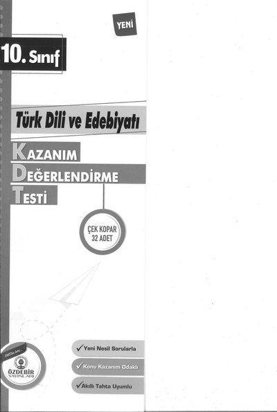 TÜRK DİLİ VE EDEBİYATI KAZANIM DEĞERLENDİRME TESTİ 32 ADET