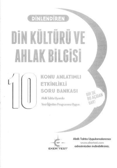 DİN KÜLTÜRÜ VE AHLAK BİLGİSİ KONU ANLATIMLI ETKİNLİKLİ SORU BANKASI Vega Efsanesi