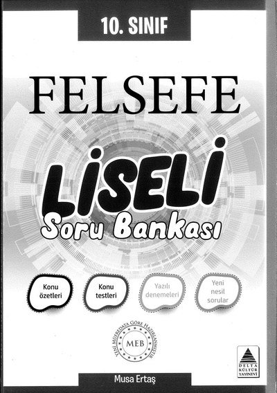 FELSEFE LİSELİ SORU BANKASI Vega Efsanesi