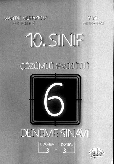 ÇÖZÜMLÜ FASİKÜLLÜ DENEME SINAVI 3+3 Vega Efsanesi