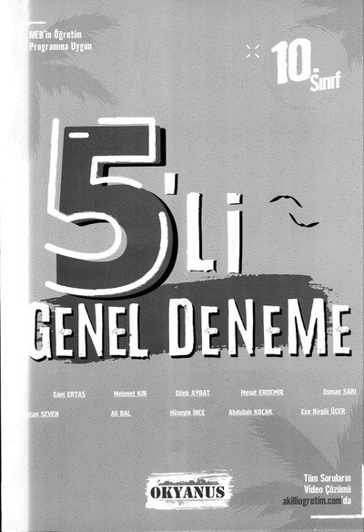 5'Lİ DENEME GENEL DENEME
