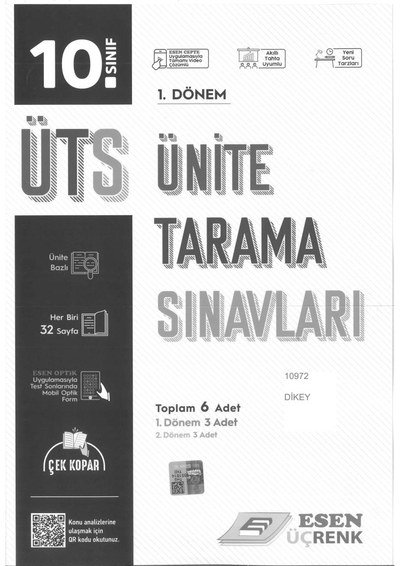 ÜNİTE TARAMA SINAVLARI 1. DÖNEM Vega Efsanesi