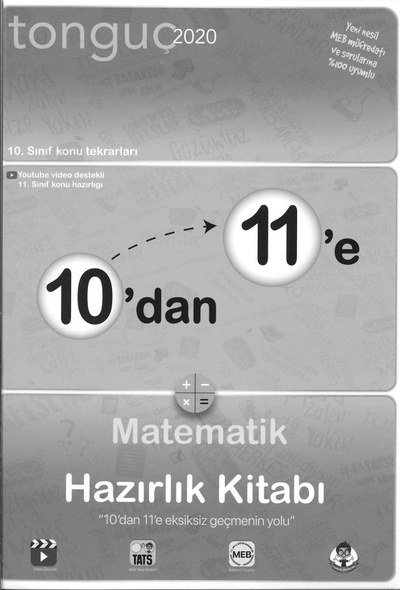 10'DAN 11'E MATEMATİK HAZIRLIK KİTABI Vega Efsanesi