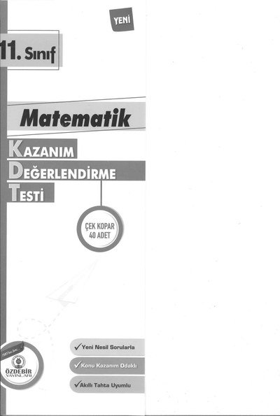 MATEMATİK KAZANIM DEĞERLENDİRME TESTİ