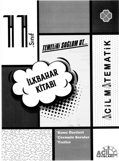 İLKBAHAR KİTABI TEMELİNİ SAĞLAM AT ACİL MATEMATİK