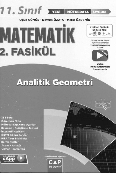 MATEMATİK 2. FASİKÜL ANALİTİK GEOMETRİ Vega Efsanesi
