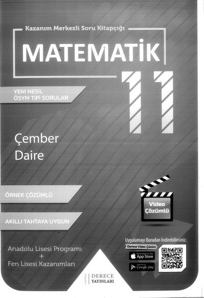 MATEMATİK YENİ NESİL SORULAR ÇEMBER DAİRE Vega Efsanesi