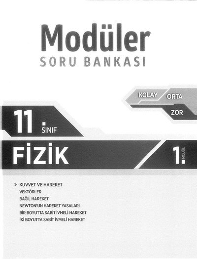 MODÜLER SORU BANKASI FİZİK Vega Efsanesi