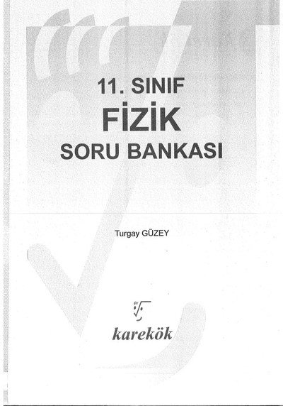FİZİK SORU BANKASI Vega Efsanesi
