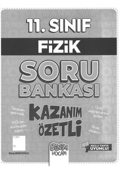 FİZİK SORU BANKASI KAZANIM ÖZETLİ BENİM HOCAM Vega Efsanesi