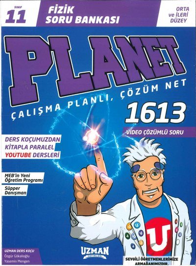 FİZİK SORU BANKASI PLANET ÇALIŞMA PLANLI ÇÖZÜM NET 1613 SORU Vega Efsanesi