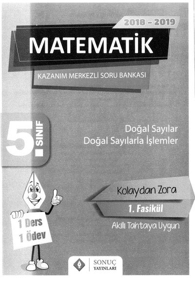 MATEMATİK KAZANIM MERKEZLİ SORU BANKASI