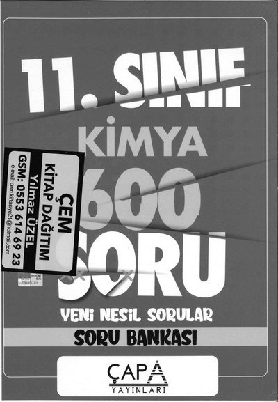 KİMYA 600 SORU YENİ NESİL SORULAR SORU BANKASI Vega Efsanesi