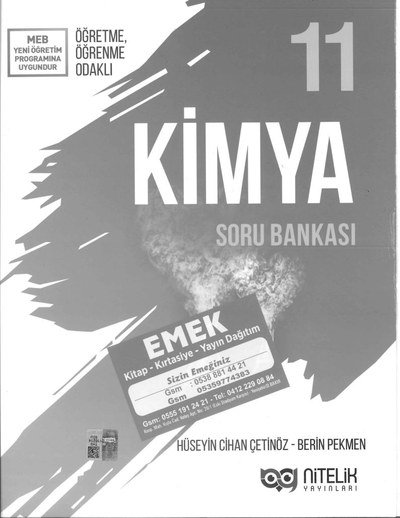 KİMYA SORU BANKASI Vega Efsanesi