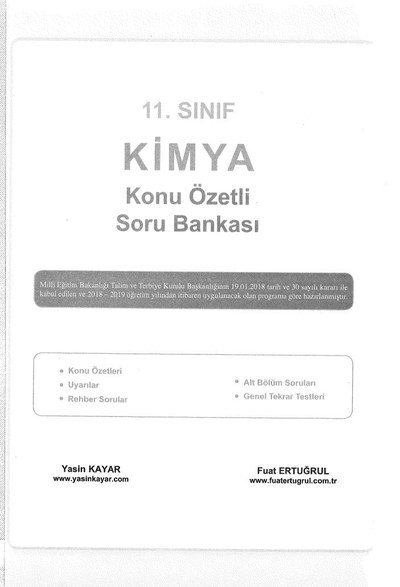 KİMYA KONU ÖZETLİ SORU BANKASI Vega Efsanesi