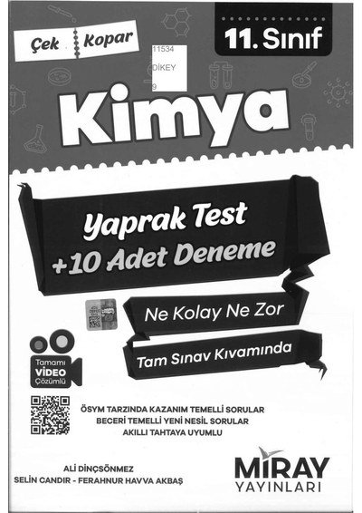 KİMYA YAPRAK TEST +10 ADET DENEME Vega Efsanesi