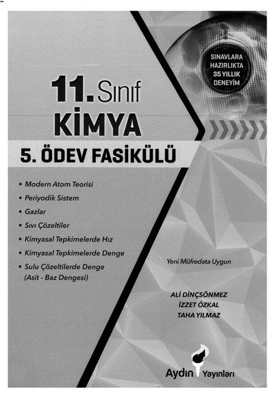 KİMYA 5. ÖDEV FASİKÜLÜ Vega Efsanesi